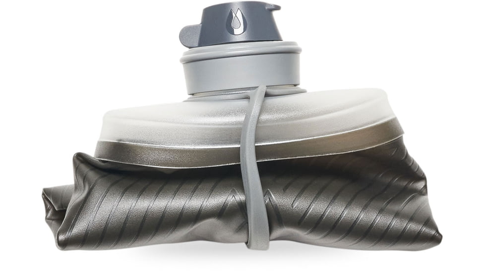 HydraPak Flux Water Bottle, Mammoth Grey, 1.5L/50oz, GF425M