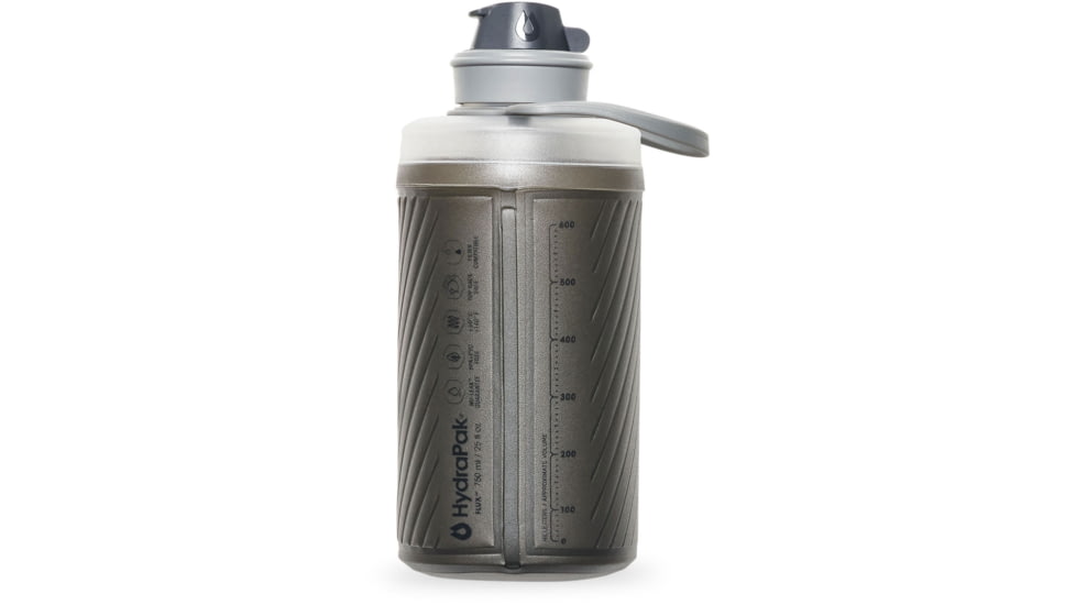 HydraPak Flux Water Bottle, Mammoth Grey, 750ml, GF427M