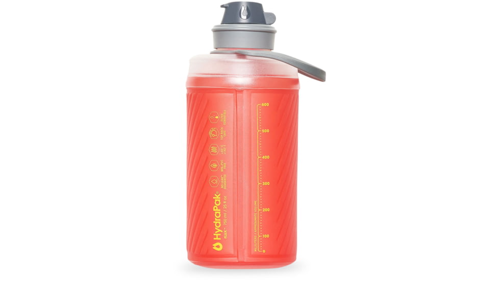 HydraPak Flux Water Bottle, Redwood, 750ml, GF427R