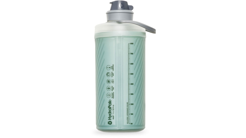HydraPak Flux Water Bottle, Sutro Green, 1L/32oz, GF420S