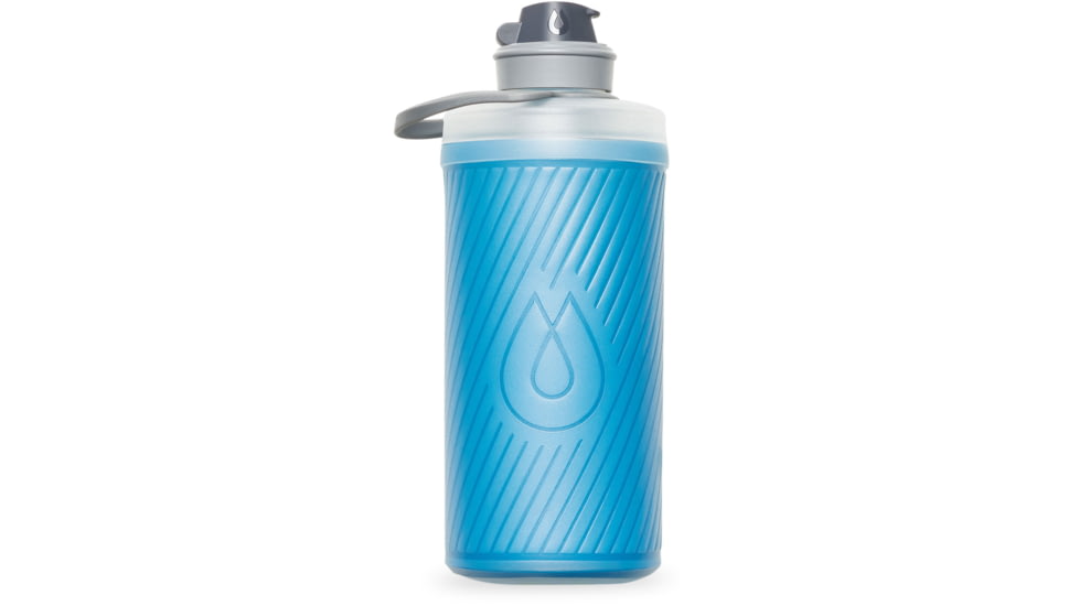 HydraPak Flux Water Bottle, Tahoe Blue, 1L/32oz, GF420T