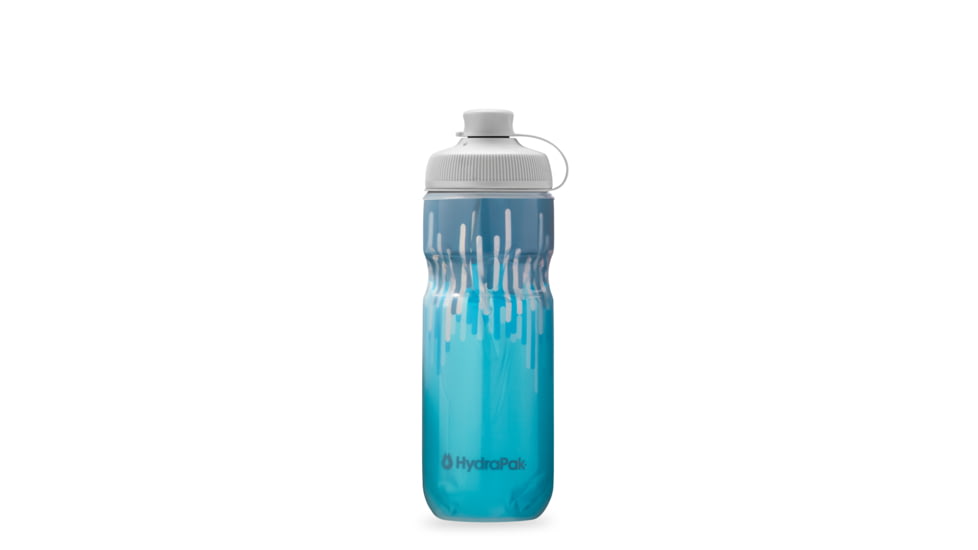 HydraPak Polar Muck Zipper 20oz Bottle, Slate Blue/Sky Blue, 20oz/600ml, INB20OZ08MG