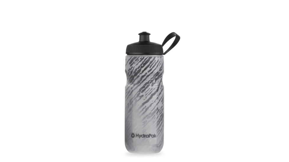 HydraPak Polar Sport Nimbus 20oz Bottle, Storm Charcoal/White, 20oz/600ml, INS20OZ22
