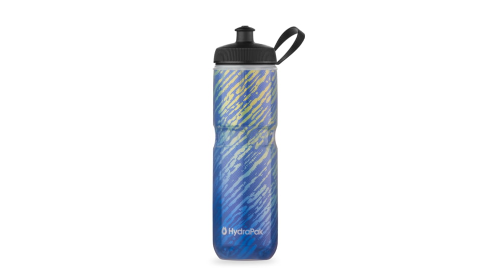 HydraPak Polar Sport Nimbus 24oz Bottle, Moonlight Blue/Gold, 24oz/700ml, INS24OZ23