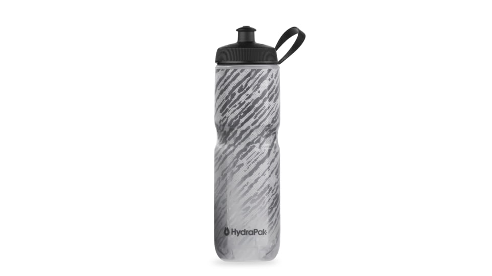 HydraPak Polar Sport Nimbus 24oz Bottle, Storm Charcoal/White, 24oz/700ml, INS24OZ22