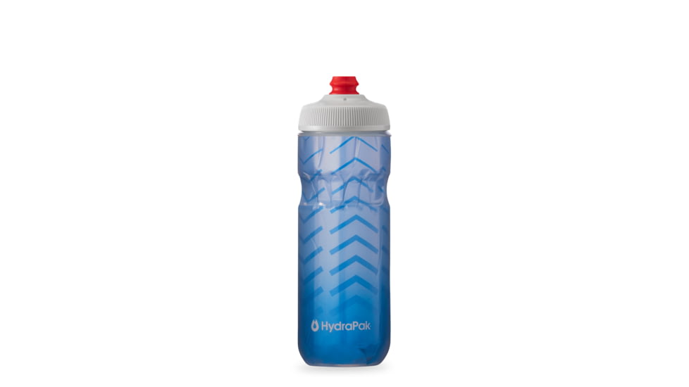 HydraPak Polar Surge Bolt 20oz Bottle, Cobalt Blue/Silver, 20oz/600ml, INB20OZ06