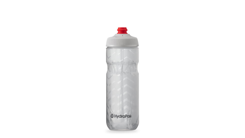 HydraPak Polar Surge Bolt 20oz Bottle, White/Silver, 20oz/600ml, INB20OZ04