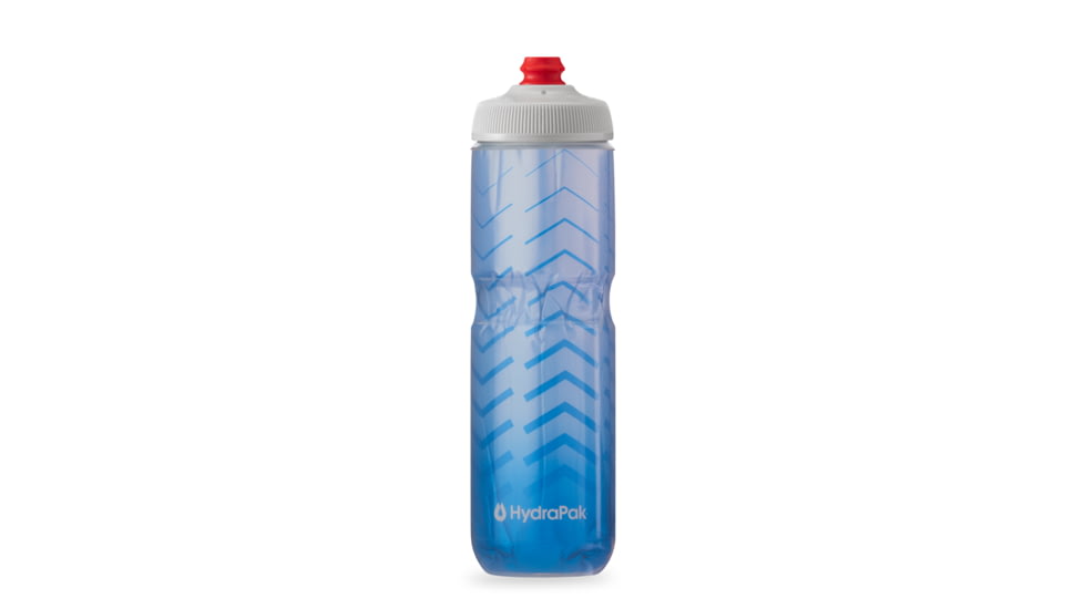 HydraPak Polar Surge Bolt 24oz Bottle, Cobalt Blue/Silver, 24oz/700ml, INB24OZ06