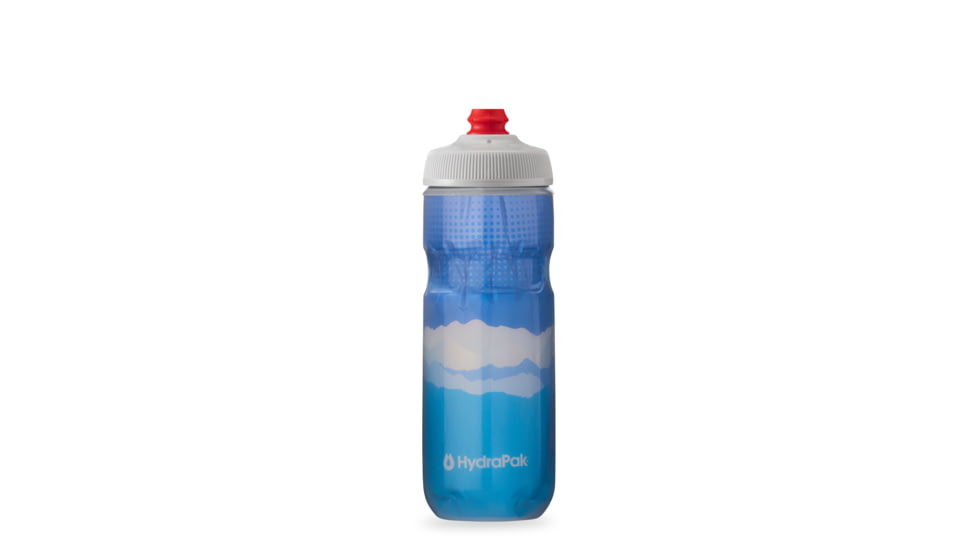 HydraPak Polar Surge Dawn To Dusk 20oz Bottle, Cobalt/Sky Blue, 20oz/600ml, INB20OZ12