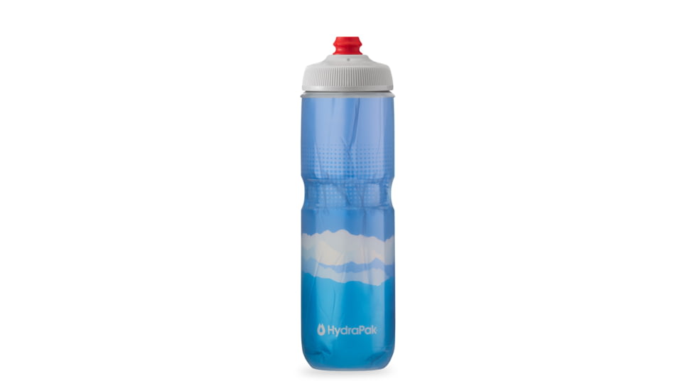 HydraPak Polar Surge Dawn To Dusk 24oz Bottle, Cobalt/Sky Blue, 24oz/700ml, INB24OZ12