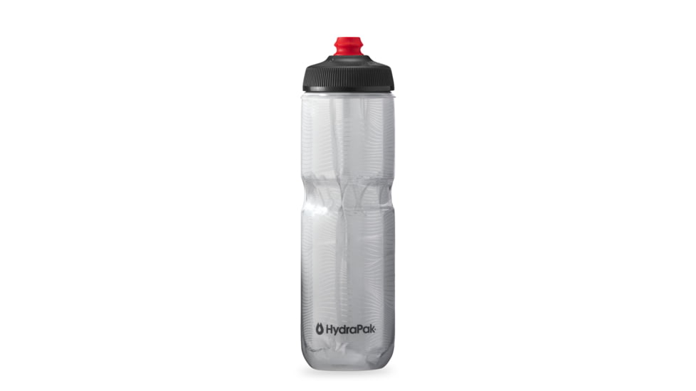 HydraPak Polar Surge Jersey Knit 24oz Bottle, White, 24oz/700ml, INB24OZ14