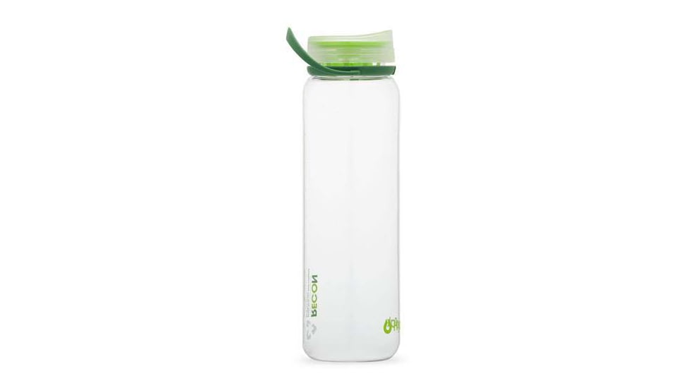 HydraPak Recon Bottle, 1L, Clear/Evergreen &amp; Lime, BR02E