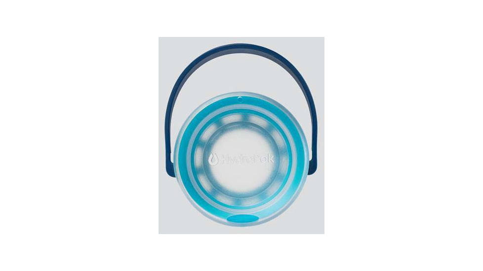 HydraPak Recon Bottle, 1L, Clear/Navy &amp; Cyan, BR02HP