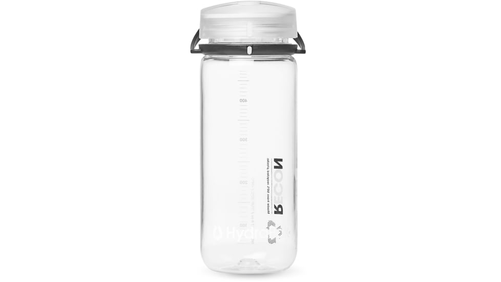HydraPak Recon Water Bottle, Clear / Black &amp; White, 500 ml, BR03W