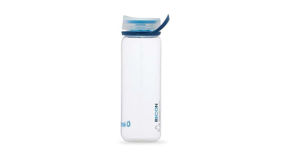 HydraPak Recon Bottle, 750ml, Clear/Navy &amp; Cyan, BR01HP