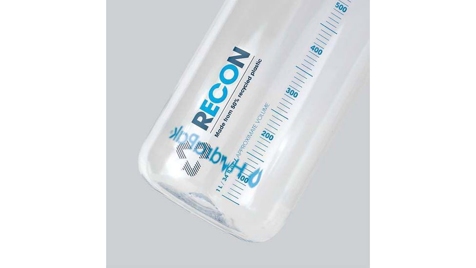HydraPak Recon Bottle, 750ml, Clear/Navy &amp; Cyan, BR01HP