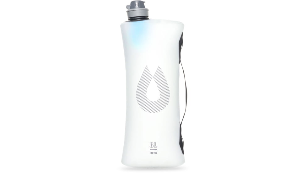 HydraPak Seeker Plus Water Bottle, Clear, 3L/100 oz., FK01