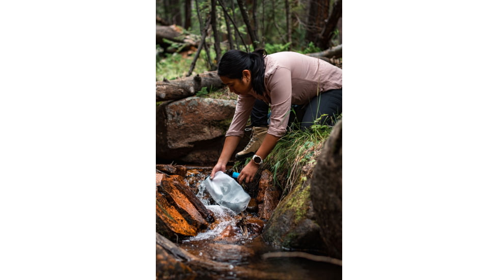 HydraPak Seeker Plus Water Bottle, Clear, 3L/100 oz., FK01