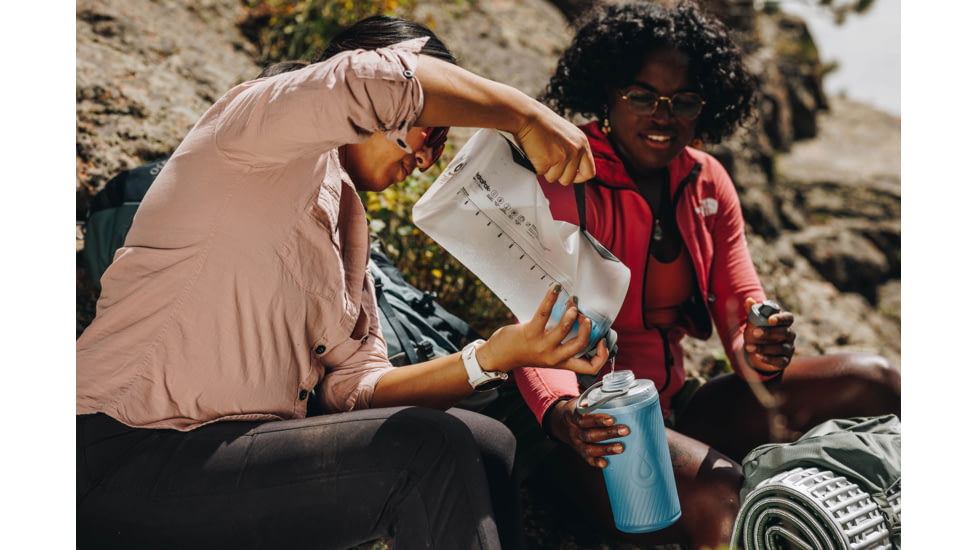 HydraPak Seeker Plus Water Bottle, Clear, 3L/100 oz., FK01