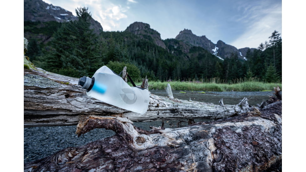 HydraPak Seeker Plus Water Bottle, Clear, 3L/100 oz., FK01