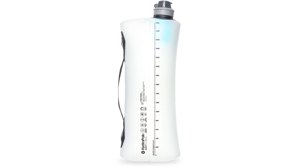 HydraPak Seeker Plus Water Bottle, Clear, 3L/100 oz., FK01