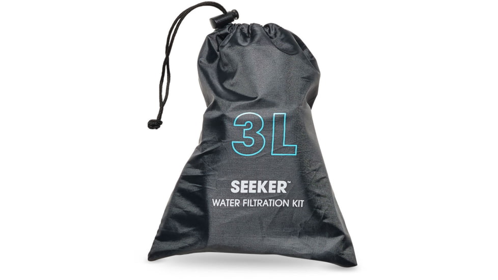 HydraPak Seeker Plus Water Bottle, Clear, 3L/100 oz., FK01