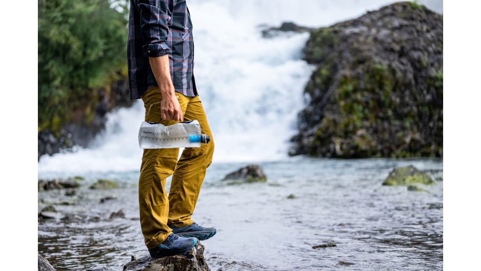 HydraPak Seeker Plus Water Bottle, Clear, 3L/100 oz., FK01