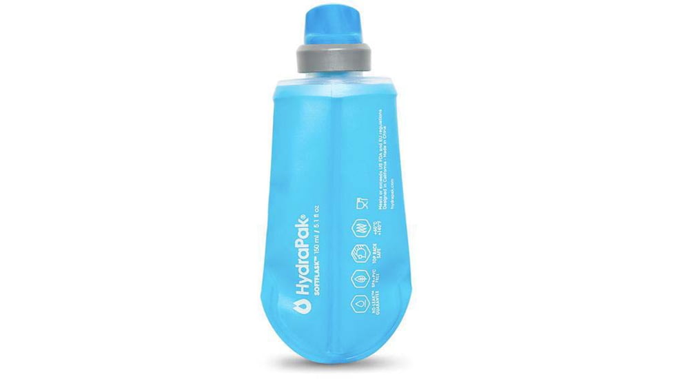 Hydrapak Softflask Water Bottle, Malibu Blue, 150ml, B200HP