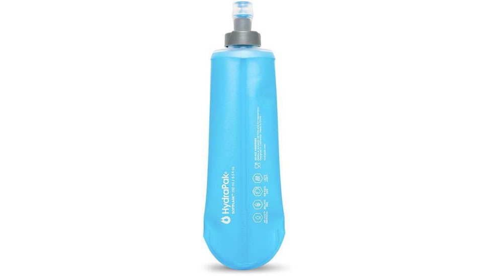 Hydrapak Softflask Water Bottle, Malibu Blue, 250ml, B212HP