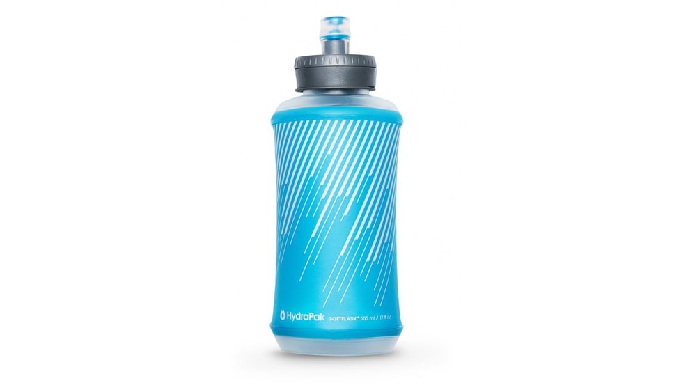 Hydrapak Softflask Water Bottle, Malibu Blue, 500ml, B511HP