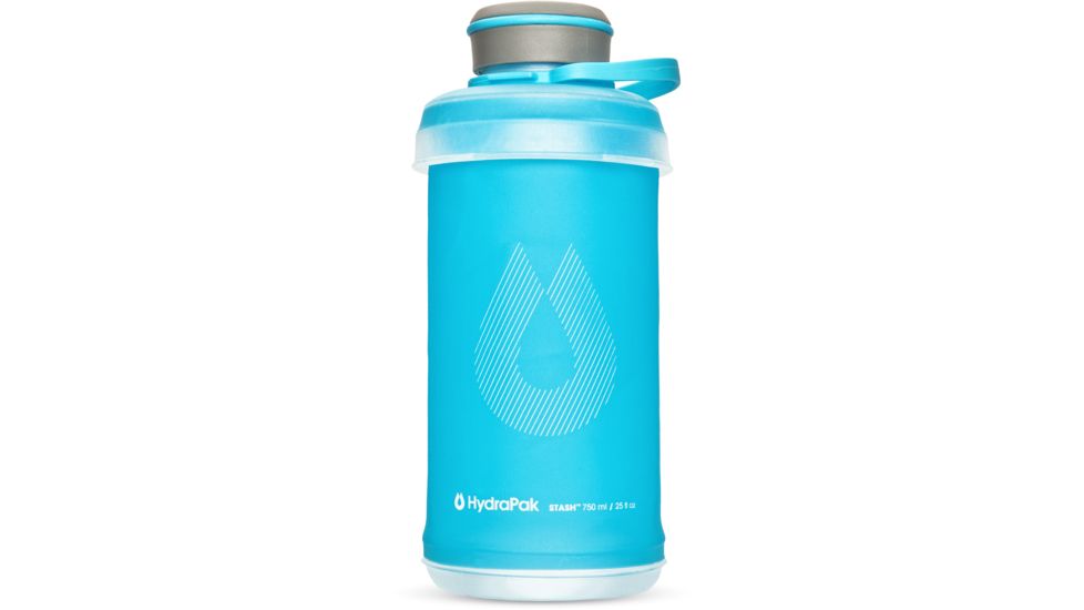 Hydrapak Stash 25 oz Soft Bottle-Malibu Blue