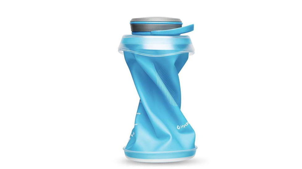 Hydrapak Stash Water Bottle, Malibu Blue, 1L/32oz, G121HP
