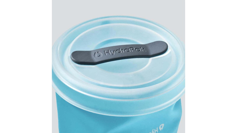 Hydrapak Stash Water Bottle, Malibu Blue, 1L/32oz, G121HP