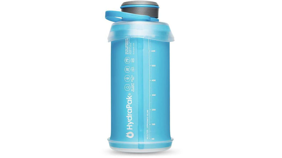Hydrapak Stash Water Bottle, Malibu Blue, 750ml, G122HP