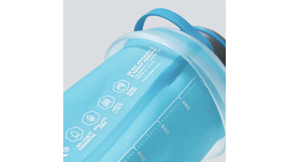 Hydrapak Stash Water Bottle, Malibu Blue, 750ml, G122HP