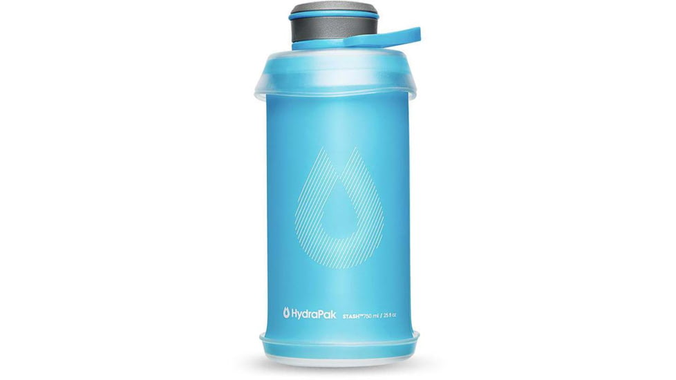 HydraPak Stash Water Bottle, Malibu Blue, 750ml, G122HP