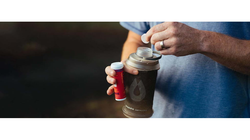 Hydrapak Stash Water Bottle, Mammoth Grey, 750ml, G122M