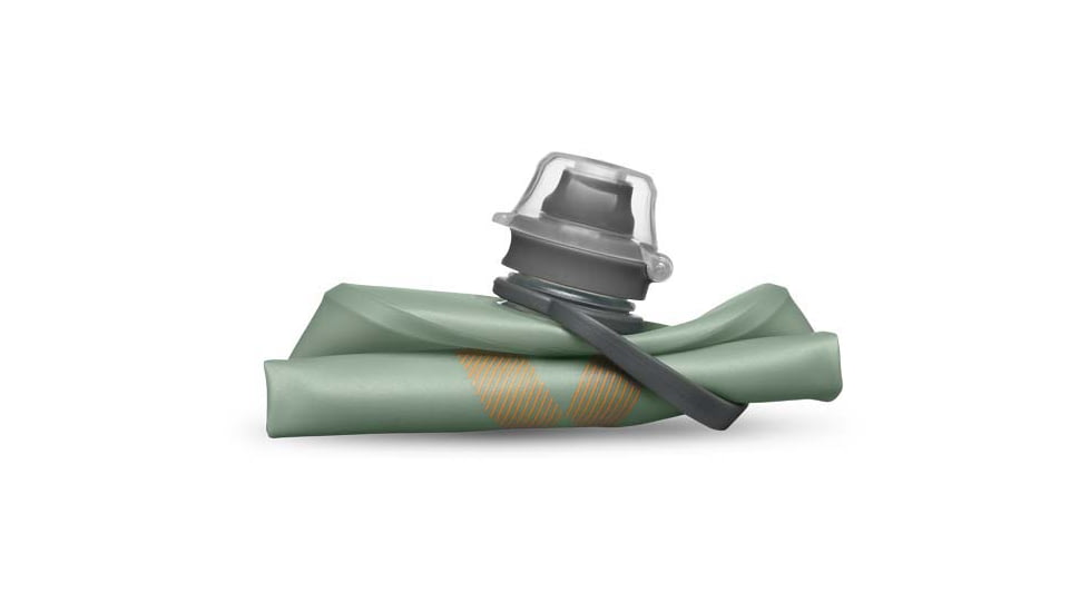 HydraPak Stow 500ml Water Bottle, Sutro Green, 17oz, GS335S