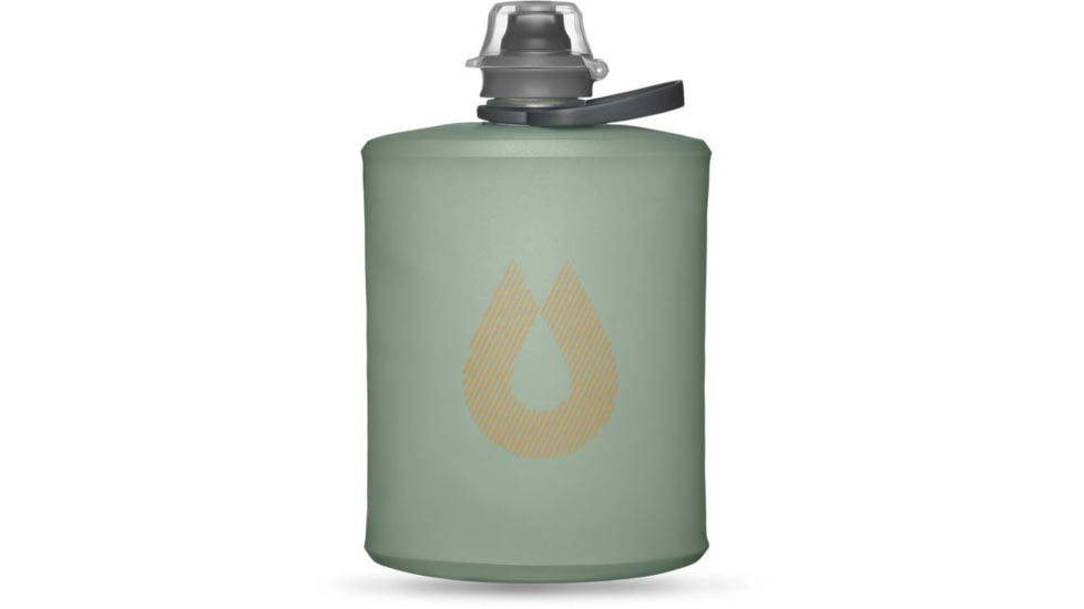 HydraPak Stow 500ml Water Bottle, Sutro Green, 17oz, GS335S
