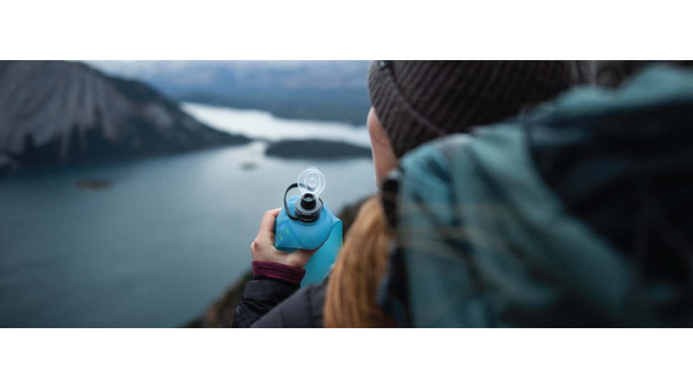 HydraPak Stow Bottle, 1L, Tahoe Blue, GS330T