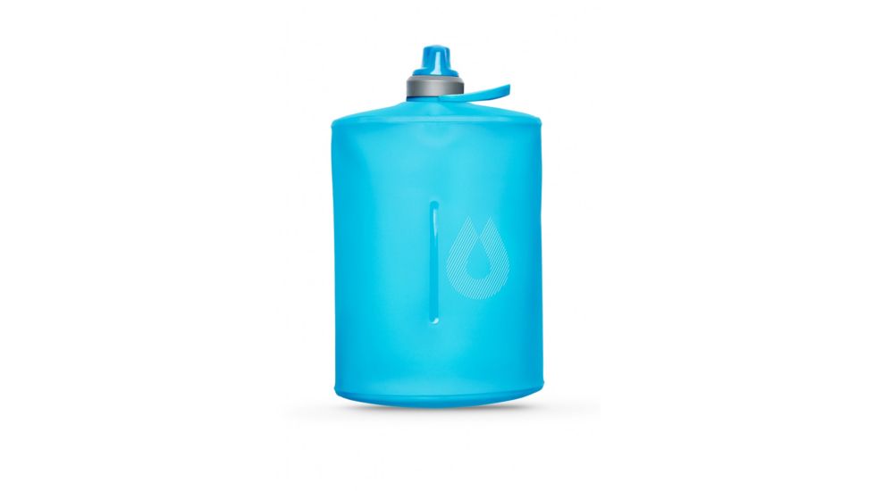 Hydrapak Stow Water Bottle, Malibu Blue, 1L/32oz, GS310HP
