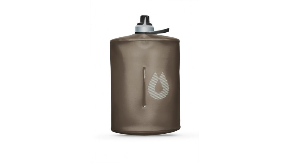 Hydrapak Stow Water Bottle, Mammoth Grey, 1L/32oz, GS310M