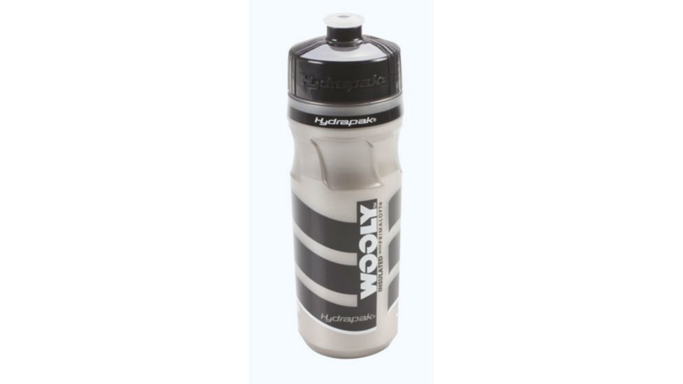 Hydrapak Wooly 21 oz Insulated Bottle-Black/Silver