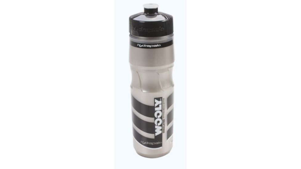 Hydrapak Wooly 25 oz Insulated Bottle-Black/Silver