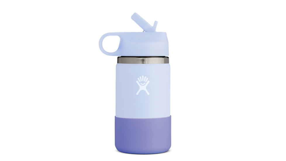 Hydro Flask 12 oz. Wide Mouth Bottle - Kids, Fog/Periwinkle, W12BSWBB508