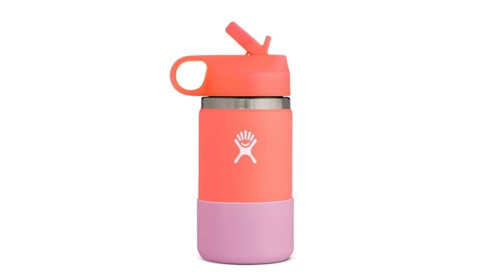 Hydro Flask 12 oz. Wide Mouth Bottle - Kids, Hibiscus/Peach, W12BSWBB650