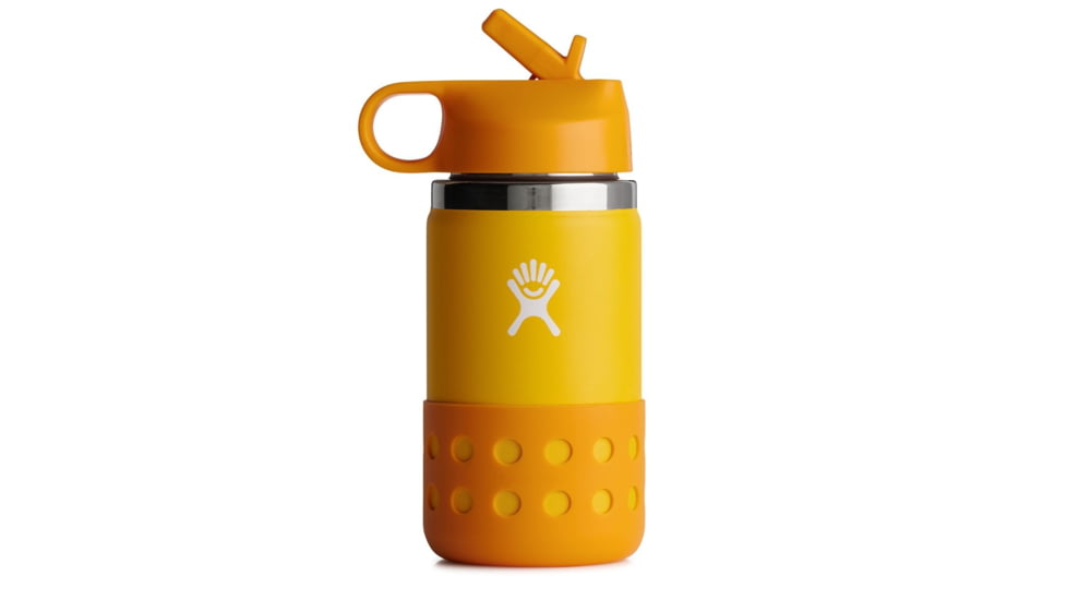 Hydro Flask 12 oz Wide Straw Lid &amp; Boot - Kids, Canary, W12BSWBB721