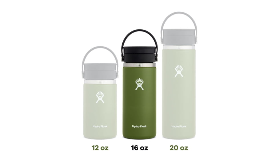 Hydro Flask 16 oz. Wide Mouth Bottle w/Flex Sip Lid, Fog, W16BCX508