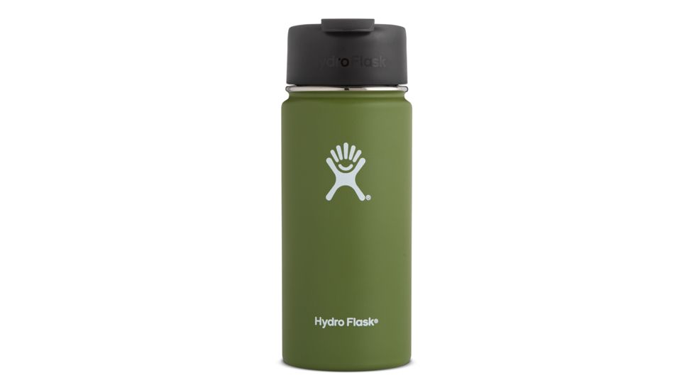 Hydro Flask 16 oz. Wide Mouth Bottle w/Flip Lid, Olive, W16FP306
