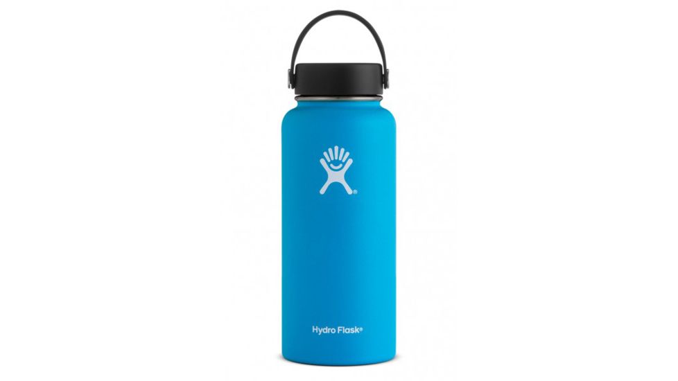 Hydro Flask 32 oz. Wide Mouth Flask w/Flex Straw Lid, Pacific, W32FS415